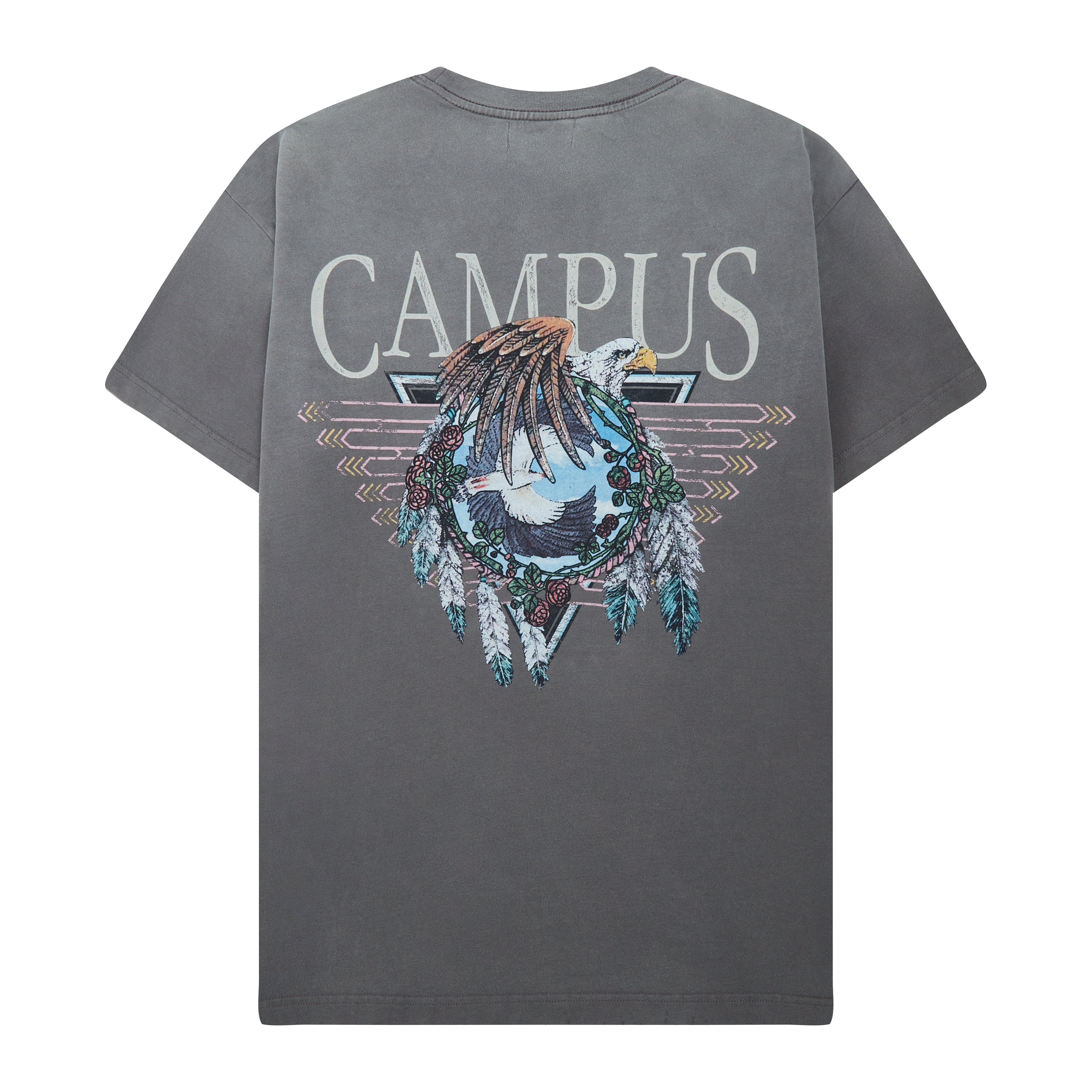 Dreamcatcher Tee Sun Fade Wash (Grey)